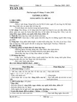 Tuần 10 giáo án lớp 2 soạn theo ĐHPTNLHS năm học 2018   2019 