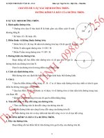 CHUYÊN đề 3  sự xác ĐỊNH ĐƯỜNG TRÒN