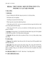 Giáo án Hóa học 12 bài 16: Thực hành Một số tính chất của protein và vật liệu của polime