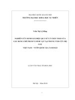 Nghiên cứu đánh giá hiệu quả xử lý chất thải của gấu bằng chế phẩm vi sinh vật tại trung tâm cứu hộ gấu việt nam – vườn quốc gia tam đảo 