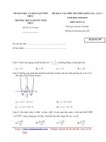 11  đề KSCLnăm 2019   toán 12   THPT chuyên vĩnh phúc   lần 1   file word có đáp án