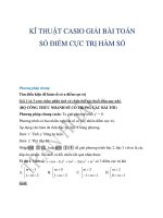 BÀI 5  casio số cực trị hàm số 
