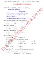 CHUYÊN đề 1  căn bậc HAI