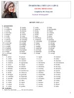 ÔN KIỂM TRA 1 TIẾT lần 1