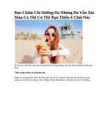 Bạn Chăm Chỉ Dưỡng Da Nhưng Da Vẫn Xỉn Màu Có Thể Cơ Thể Bạn Thiếu 4 Chất Này