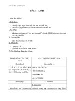 Giáo án Hóa học 12 bài 2: Lipit