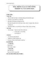Giáo án Sinh học 6 bài 1: Đặc điểm của cơ thể sống