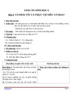 Giáo án Sinh học 6 bài 4: Có phải tất cả thực vật đều có hoa không?