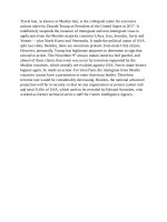 Reflection on travel ban