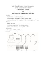 Báo cáo TN vi sinh môi trường