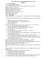 NGÂN HÀNG ĐỀ MÔN TIẾNG VIỆT