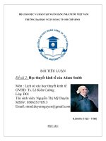 tiểu luận lịch sử học thuyết kinh tế