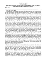 THAM LUẬNGIÚP đỡ học SINH yếu kém vươn lên TRONG học tập (autosaved)