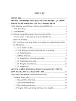 TÌNH HÌNH HOẠT ĐỘNG CỦA BAN QUẢN LÝ DỰ ÁN LƯỚI ĐIỆN HÀ NỘI GIAI ĐOẠN 2005 - 2009