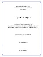 Xây dựng thương hiệu số cho các doanh nghiệp truyền thông số của Việt Nam trong bối cảnh cuộc Cách mạng Công nghiệp 4.0 (Luận văn thạc sĩ)