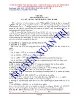 SAI SỐ TRONG THÍ NGHIỆM THỰC HÀNH