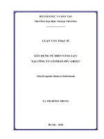 Xây dựng từ điển năng lực tại CTCP PFC Group (Luận văn thạc sĩ)