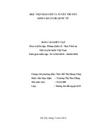 Báo cáo kiến tập tại Đài truyền hình việt nam