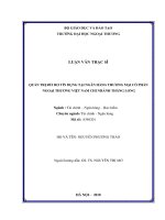 Quản trị rủi ro tín dụng tại Ngân hàng thương mại Cổ phần Ngoại thương Việt Nam  Chi nhánh Thăng Long (Luận văn thạc sĩ)