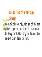 Bài 8 trò chơi trí tuệ circus