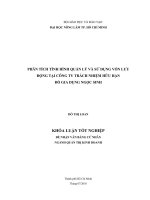 PHÂN TÍCH TÌNH HÌNH QUẢN LÝ VÀ SỬ DỤNG VỐN LƯU ĐỘNG TẠI CÔNG TY TRÁCH NHIỆM HỮU HẠN ĐỒ GIA DỤNG NGỌC SINH