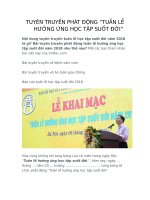 tuyen truyen tuan le hoc tap suot doi