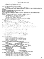 ĐỀ CƯƠNG kiểm tra 45p sinh10