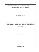 Nghiên cứu đề xuất phương pháp vận hành toi ưu hệ thống hồ chứa thượng lưu lưu vực sông hồng trong mùa cạn