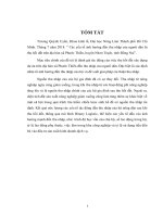 Các yếu tố ảnh hưởng đến thu nhập của hộ dân bị thu hồi đất tại xã phước thiền, huyện nhơn trạch, tỉnh đồng nai