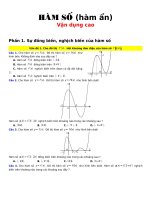 65 bài tập vận dụng cao hàm số 2018 có lời giải