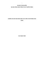 Nghiên cứu bài toán hàng đợi có ưu tiên và mô phỏng ứng dụng 