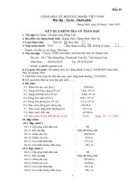 Mau 03    ket qua kiem tra an toan dap đông tiển 