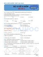 Đề 2 bộ đề 8 điểm ôn thi THPT quốc gia có đáp án và hướng dẫn chi tiết 