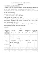 MA TRẬN ĐỀ KIỂM TRA ĐÁP ÁN 1 TIẾT ĐỊA 9 KÌ 1 NĂM HỌC 2018