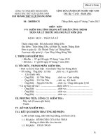 BIÊN   bản VV  KIỂM TRA TÌNH TRẠNG kỹ THUẬT CÔNG TRÌNH tràn dong tien 