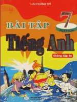 BÀI TẬP TIẾNG ANH 7 LƯU HOẰNG TRÍ