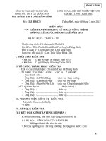 BIÊN   bản VV  KIỂM TRA TÌNH TRẠNG kỹ THUẬT CÔNG TRÌNH tràn 