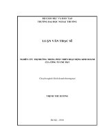 Nghiên cứu thị trường trong phát triển hoạt động kinh doanh của Công ty CMC PT (Luận văn thạc sĩ)