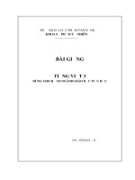 Bài giảng môn Tiếng Việt 3– ở Tiểu học