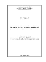 Đặc điểm truyện ngắn Niê Thanh Mai (Luận văn thạc sĩ)