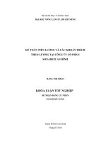 KẾ TOÁN TIỀN LƯƠNG VÀ CÁC KHOẢN TRÍCH THEO LƯƠNG TẠI CÔNG TY CỔ PHẦN SONADEZI AN BÌNH