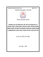 Nghiên cứu sự biến đổi và giá trị nồng độ LH trong tiên lượng điều trị kích thích phóng noãn bệnh nhân vô sinh do buồng trứng đa nang bằng clomiphene citrate đơn thuần và kết hợp với FSH (FULL TEXT)