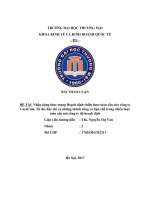 Nhận dạng thực trạng Hoạch định chiến lược toàn cầu của công ty CocaCola. Từ đó, hãy chỉ ra những thành công và hạn chế trong chiến lược toàn cầu mà công ty đã hoạch địch