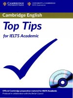 Cambridge english top tips for IELTS academic