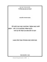 Tổ chức dạy học chương động học chất điểm vật lí 10 chương trình giáo dục thường xuyên với sự hỗ trợ của bản đồ tư duy 