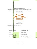 Đồ án chi tiết máy hộp giảm tốc 2 cấp khai triển