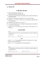 Các dạng toán cơ bản chương i   đại số 10 