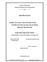 Nghiên cứu thuật toán xác định và duy trì điểm làm việc cực đại của hệ thống điện mặt trời nối lưới 