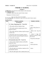 KHDH tiếng anh tuần 7 