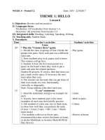 KHDH tiếng anh tuần 5 